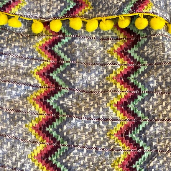 Glamorous Mexican Inspired Pompom Fringe Off Shoulder Top - Picture 8 of 13